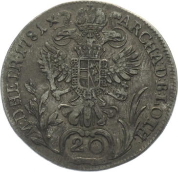 Österreich 20 Kreuzer 1781 B - Josef II.